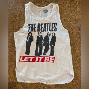The Beatles White and Black Graphic Tee